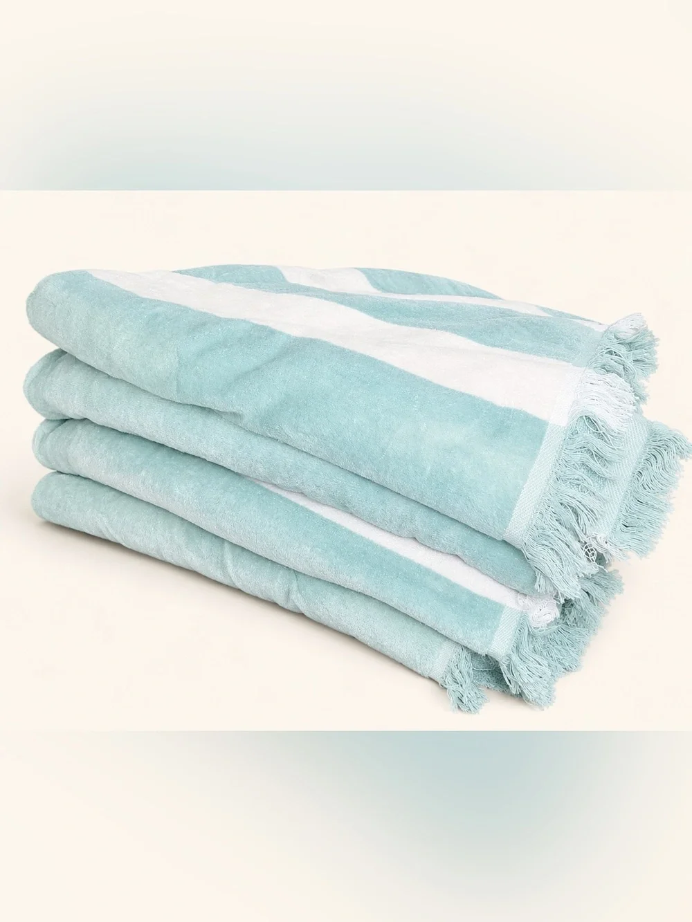 NWOT 4 Dwell Studio Cotton Cabana Striped Beach Towels Set - 100% Cotton 34x70